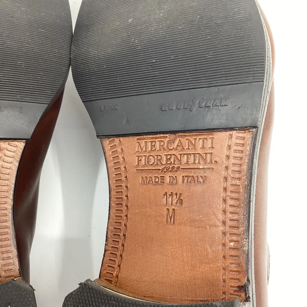 Mercanti Fiorentini Leather Cap Toe Oxford Dress Shoes Mens 11.5 Heritage